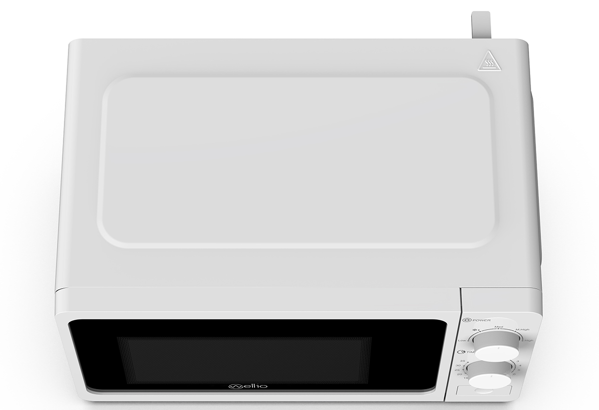 Απεικονίζεται ο φούρνος από ψηλά.